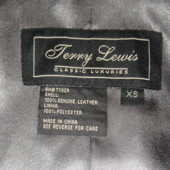 Terry Lewis Classic Luxuries Genuine Leather Blazer Jacket | Size XS - Picture 8 of 10